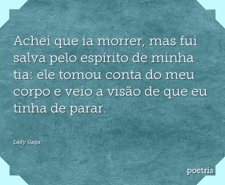 Achei que ia morrer