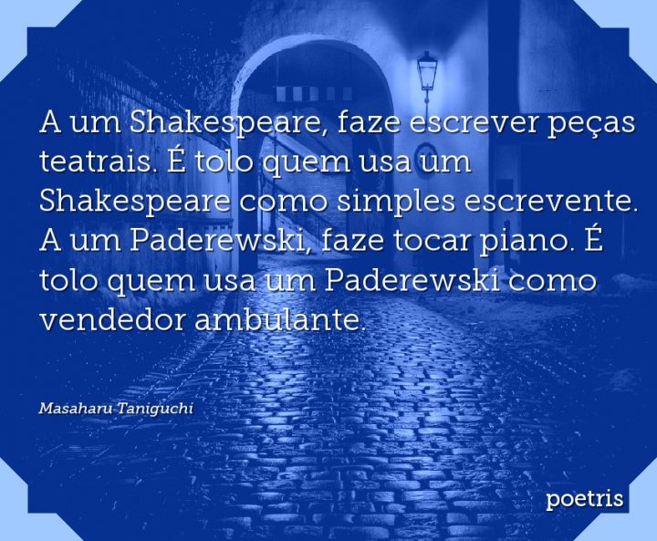A um Shakespeare, faze escrever peças teatrais