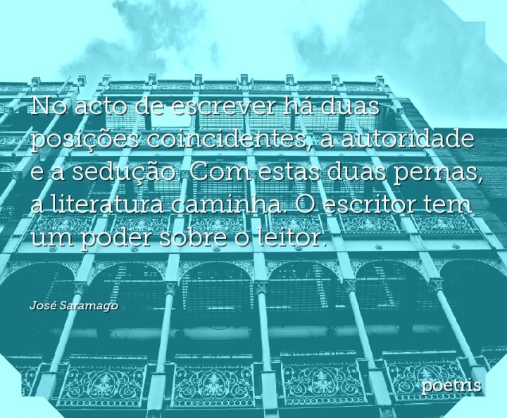 No acto de escrever há duas posições coincidentes, a autoridade e a sedução