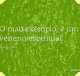 O mau exemplo, é um veneno espiritual