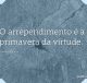 O arrependimento é a primavera da virtude