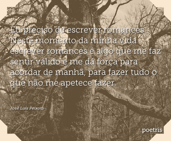 Eu preciso de escrever romances