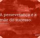 A perseverança é a mãe do sucesso