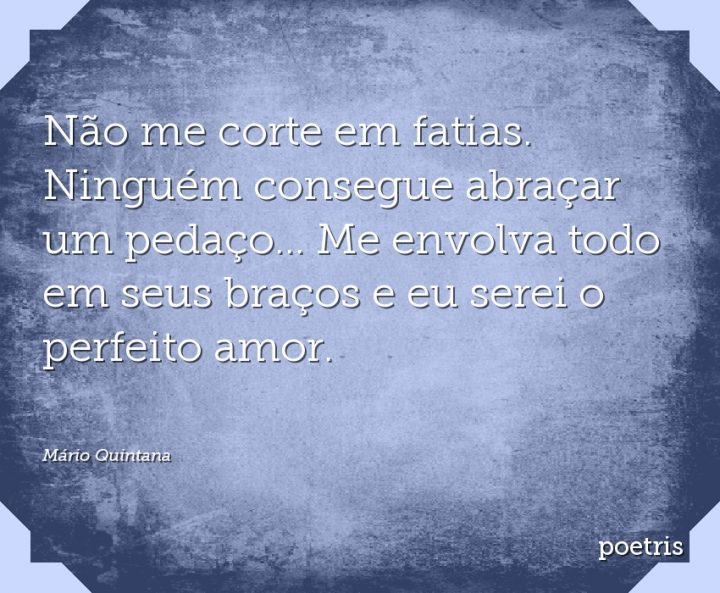 Não me corte em fatias
