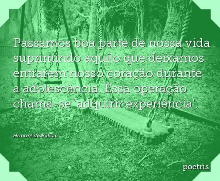 Passamos boa parte de nossa vida suprimindo aquilo que deixamos entrarem nosso coração durante