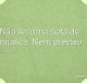 Não sei uma nota de música. Nem preciso