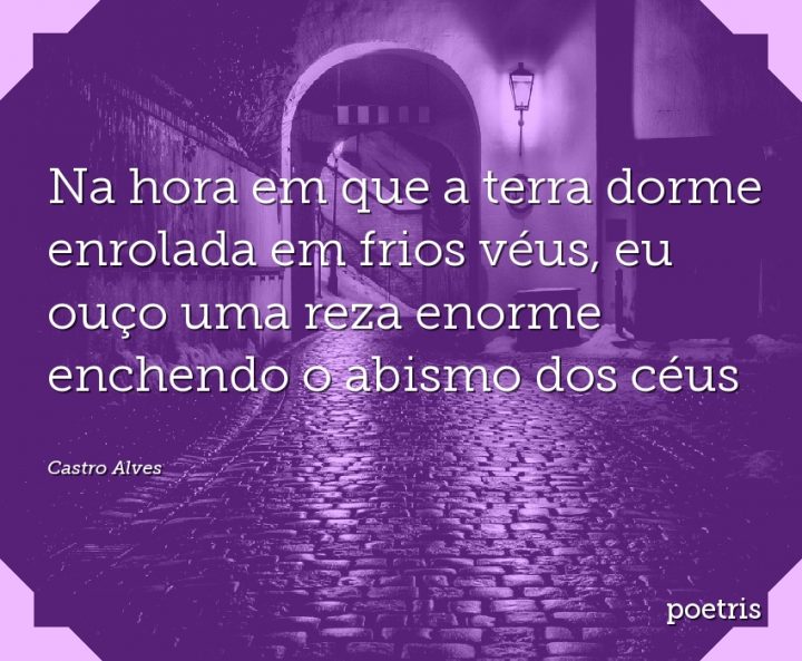 Na hora em que a terra dorme enrolada em frios véus