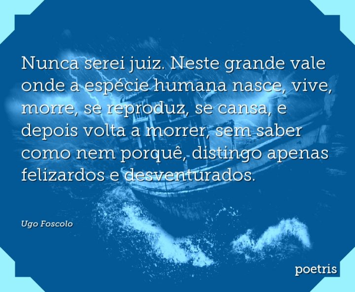 Nunca serei juiz